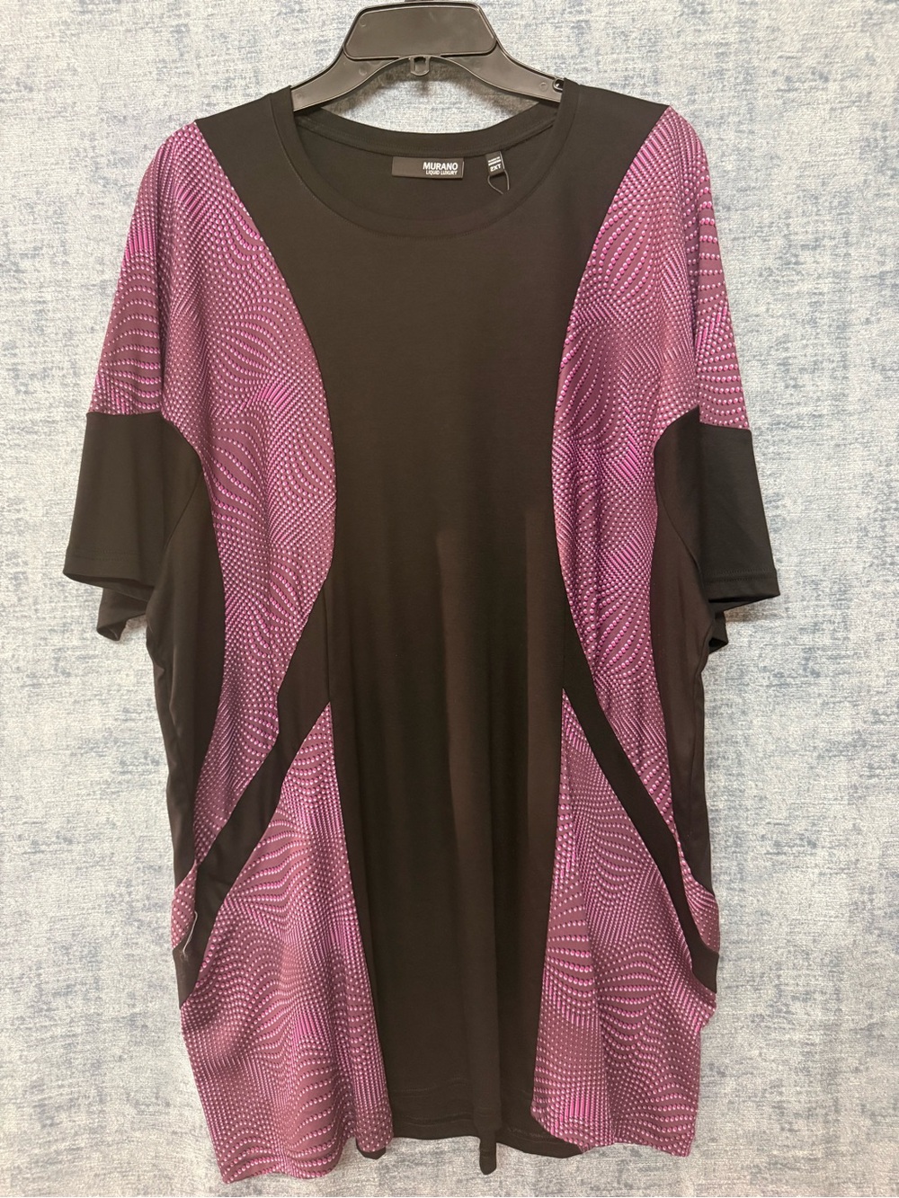 Murano Men’s 2XLT Black/Purple Shirt